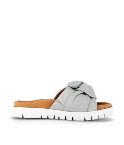 Gabor Pretty Green Leather Mules