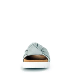 Gabor Pretty Green Leather Mules