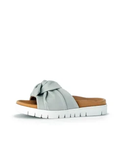 Gabor Pretty Green Leather Mules