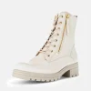 Gabor Pretty Ivory Double Zip Ankle Boots