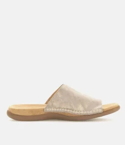 Gabor Pretty Metallic Leather Toe Post Sandal