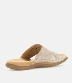 Gabor Pretty Metallic Leather Toe Post Sandal