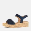 Gabor Pretty Navy Wedge Sandals