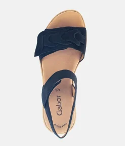 Gabor Pretty Navy Wedge Sandals