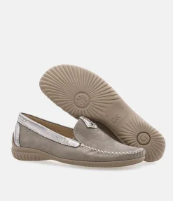 Gabor Soft Beige Sporty Mocassin
