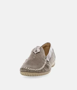 Gabor Soft Beige Sporty Mocassin