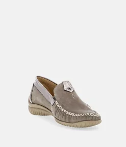 Gabor Soft Beige Sporty Mocassin