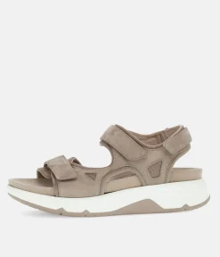 Gabor Sporty Beige Rolling Soft Walking Sandals