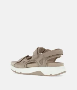 Gabor Sporty Beige Rolling Soft Walking Sandals