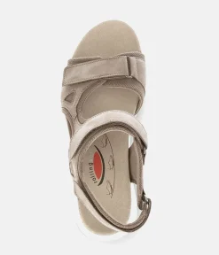 Gabor Sporty Beige Rolling Soft Walking Sandals