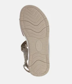 Gabor Sporty Beige Rolling Soft Walking Sandals