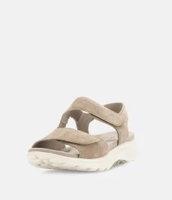 Gabor Sporty Beige Rolling Soft Walking Sandals