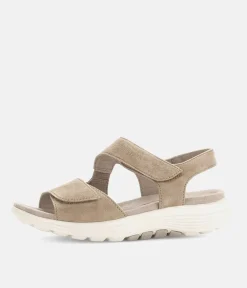 Gabor Sporty Beige Rolling Soft Walking Sandals