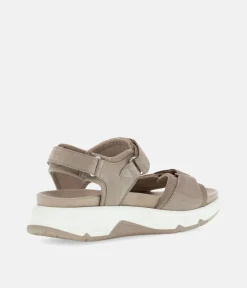 Gabor Sporty Beige Rolling Soft Walking Sandals