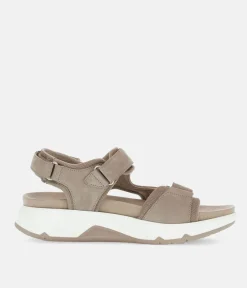Gabor Sporty Beige Rolling Soft Walking Sandals