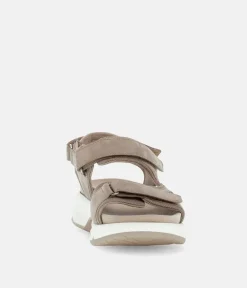 Gabor Sporty Beige Rolling Soft Walking Sandals