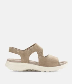 Gabor Sporty Beige Rolling Soft Walking Sandals