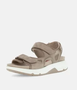 Gabor Sporty Beige Rolling Soft Walking Sandals