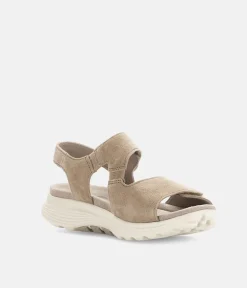 Gabor Sporty Beige Rolling Soft Walking Sandals