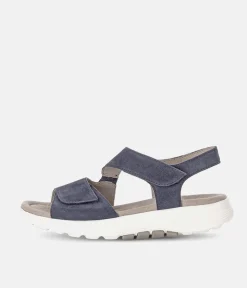 Gabor Sporty Blue Rolling Soft Walking Sandals