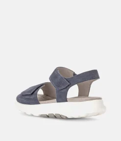 Gabor Sporty Blue Rolling Soft Walking Sandals