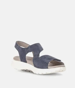Gabor Sporty Blue Rolling Soft Walking Sandals