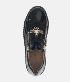 Gabor Sporty Luxe Black Bumblebee Sneaker