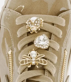 Gabor Sporty Luxe Caramel Patent Sneaker