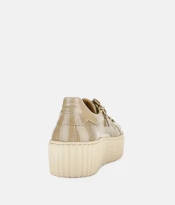 Gabor Sporty Luxe Caramel Patent Sneaker