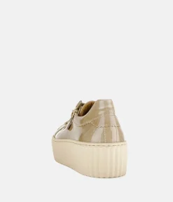 Gabor Sporty Luxe Caramel Patent Sneaker