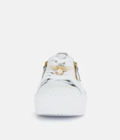 Gabor Sporty Luxe White Bumblebee Sneaker