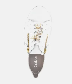 Gabor Sporty Luxe White Sneaker