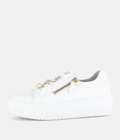 Gabor Sporty Luxe White Sneaker