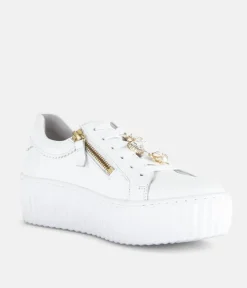 Gabor Sporty Luxe White Sneaker