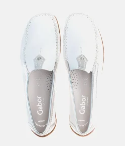 Gabor Sporty Soft White Mocassin
