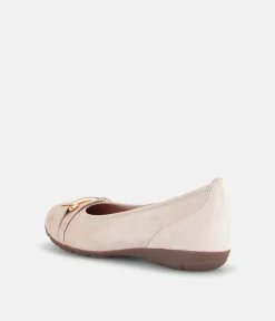 Gabor Stylish Antique Rose Suede Ballet Flats