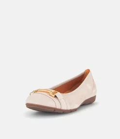 Gabor Stylish Antique Rose Suede Ballet Flats