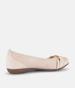 Gabor Stylish Antique Rose Suede Ballet Flats