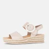 Gabor Stylish Beige Wedge Sandals