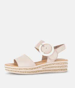Gabor Stylish Beige Wedge Sandals