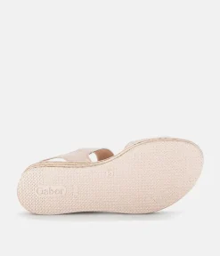 Gabor Stylish Beige Wedge Sandals