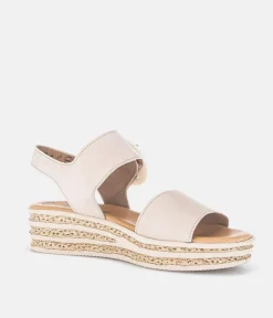Gabor Stylish Beige Wedge Sandals