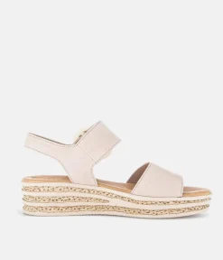 Gabor Stylish Beige Wedge Sandals