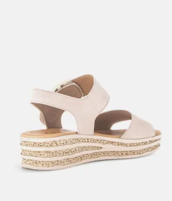 Gabor Stylish Beige Wedge Sandals