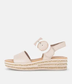 Gabor Stylish Beige Wedge Sandals
