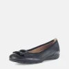 Gabor Stylish Black Buckle Flats