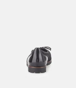 Gabor Stylish Black Patent/Suede Ballerinas