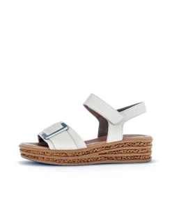 Gabor Stylish Cream Cork Wedge Sandals