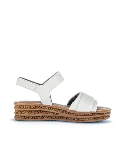 Gabor Stylish Cream Cork Wedge Sandals
