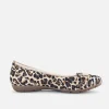 Gabor Stylish Leopard Print Suede Ballet Flats